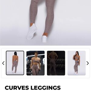Curves Leggings in Taupe